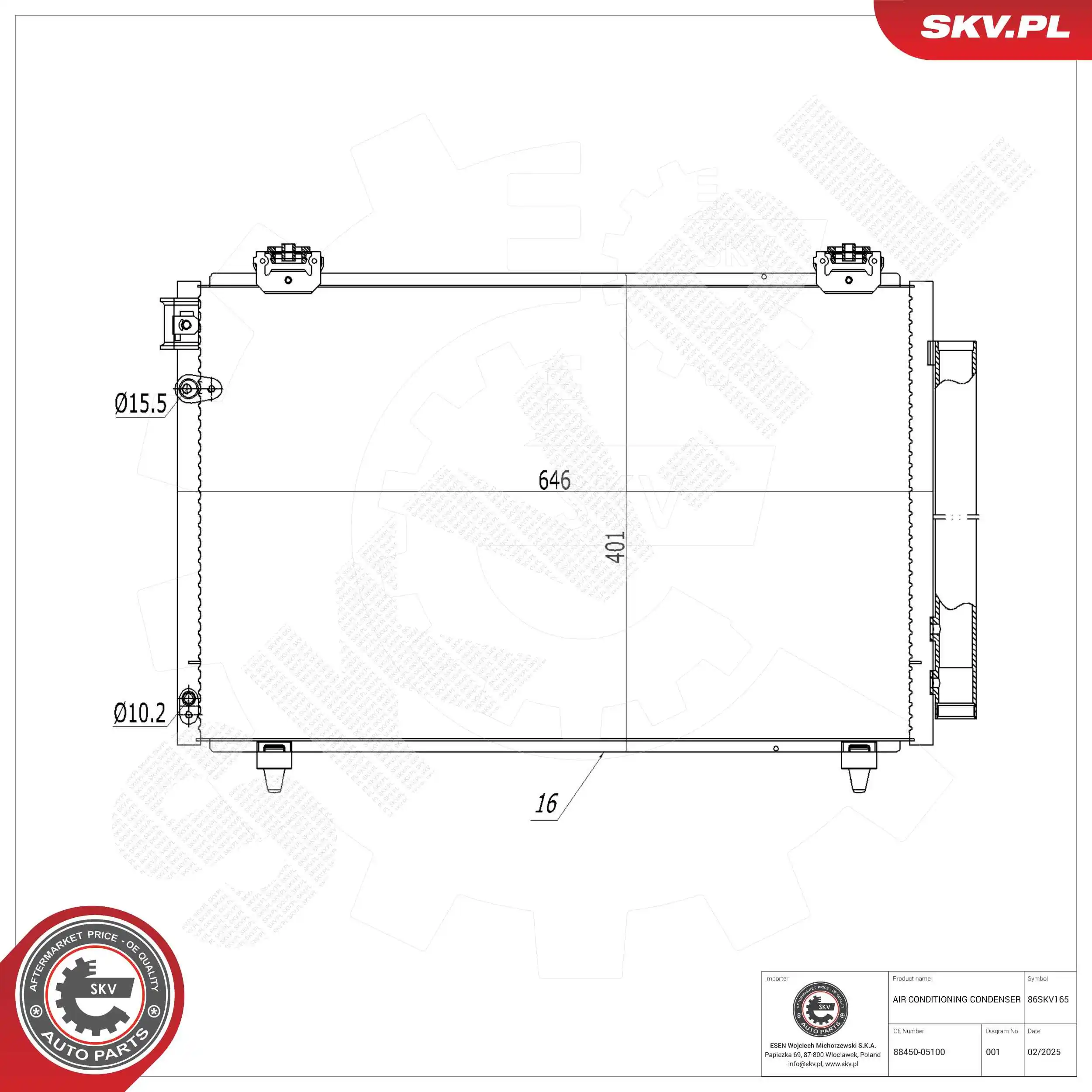 Condenser, air conditioning